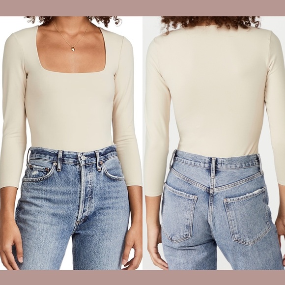 NWT Free People Intimately [ Small ] Truth or Square‎ Bodysuit in Sand - Picture 1 of 12